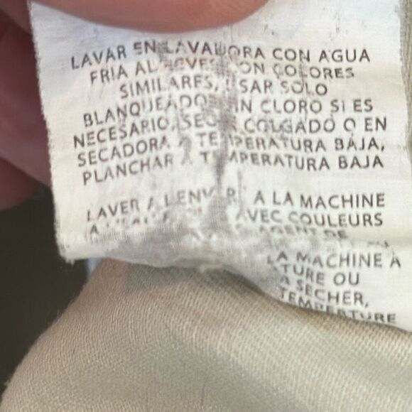 Wrangler Mens Size  XL Button Up Shirt Chambray Beige Workwear Country - Picture 9 of 9